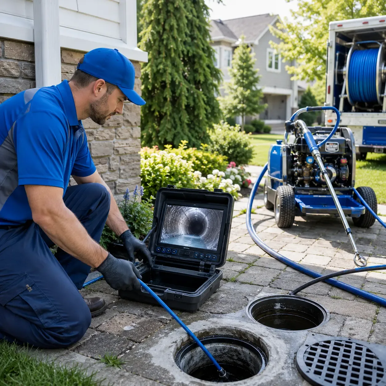 Outdoor drain cleaning professionals serving New Pine Creek, OR